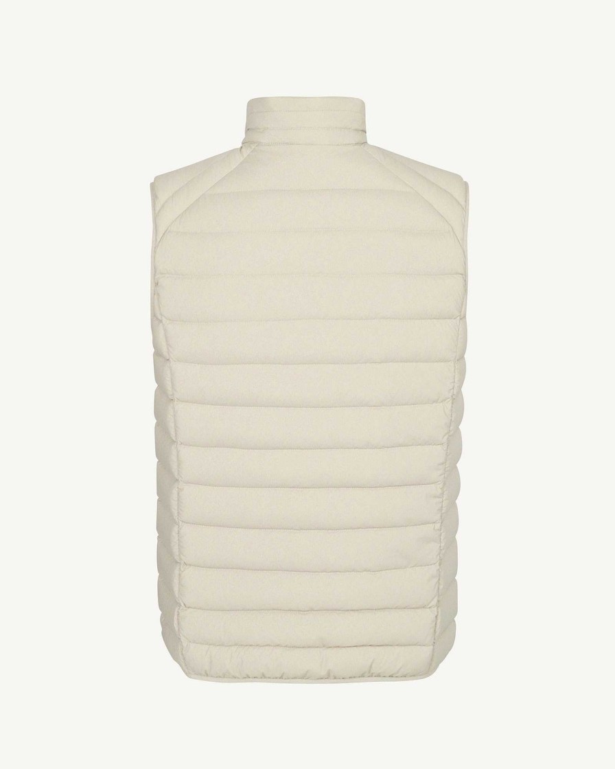 JOTT Beige Arafo Stretch Sleeveless Puffer Jacket | Outerwear